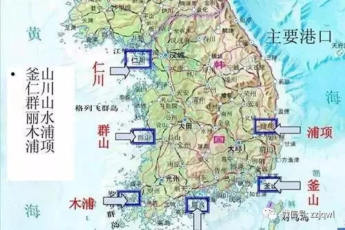 韩国群山位置图图片