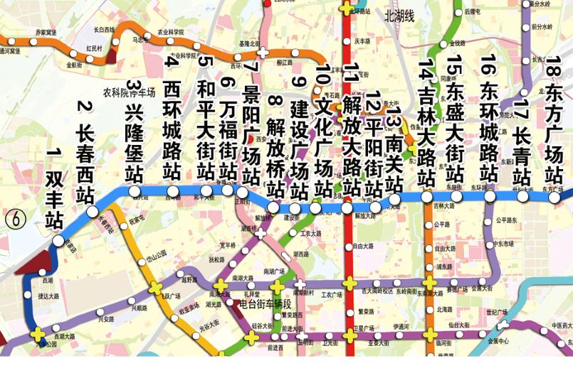 长春地铁2号线线路图图片