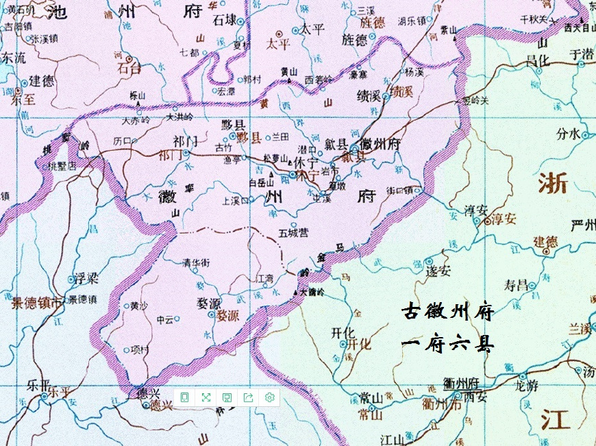 古徽州一府六县,名字很难全读对现分属两省三市