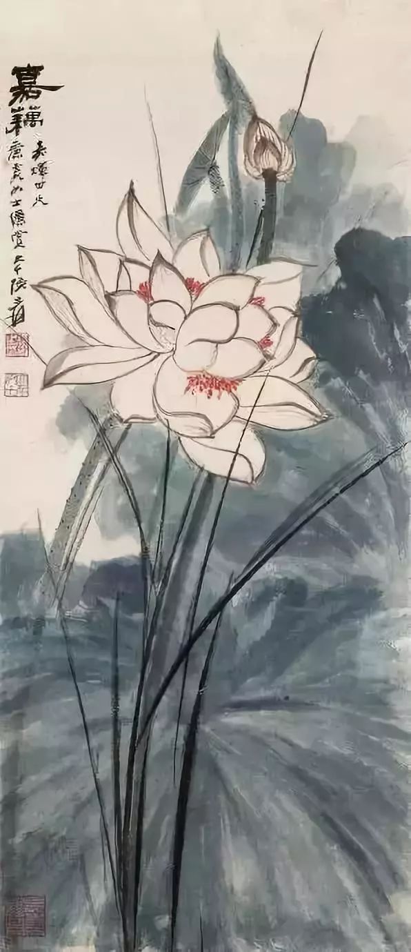 蓮花入國畫,美了整個夏天_荷花