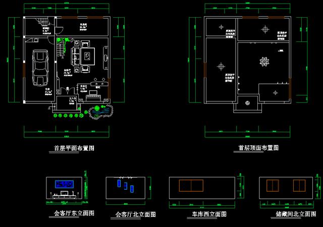 全套别墅设计图纸,结构图纸齐全,含cad设计施工图,设计说明