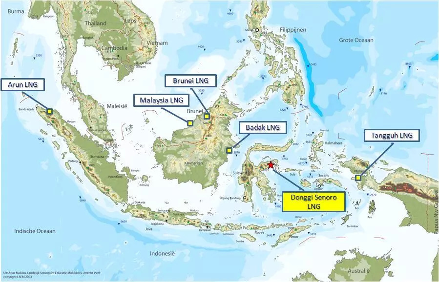 印尼主要油田分布图图片