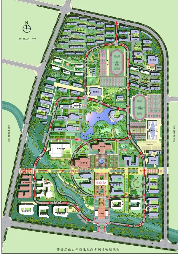 齐鲁工业大学全景地图图片