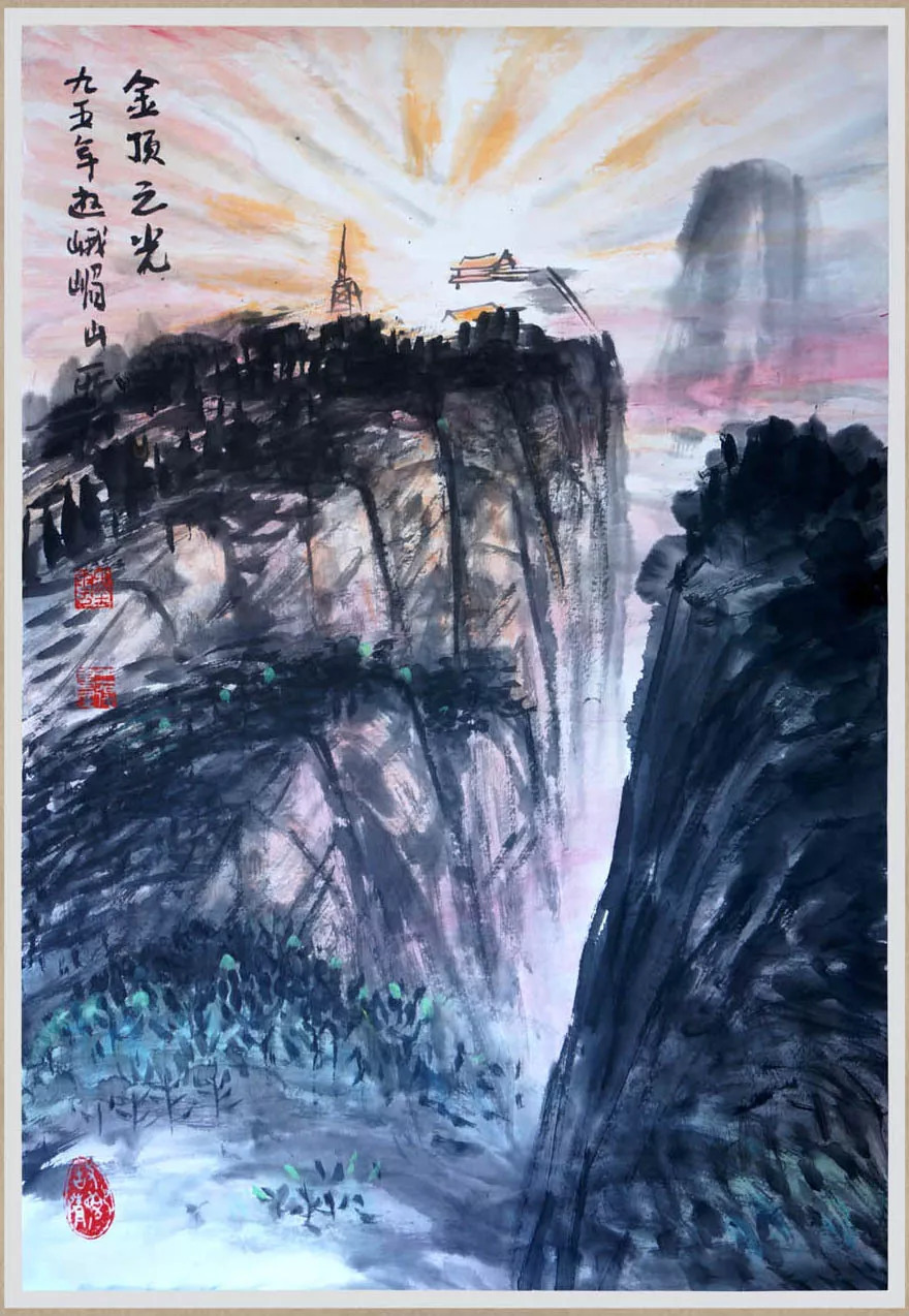 不带相机去旅行从山水画中感受不一样的峨眉山