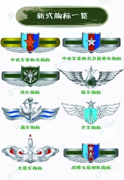 中国人民解放军布胸标图片
