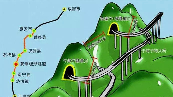 雅西高速全图图片