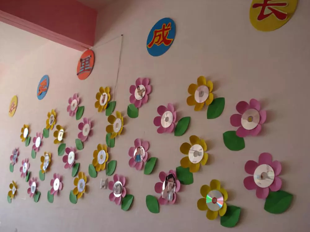 幼儿园内墙装饰 手工图片
