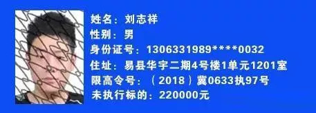 易县人民法院发布被执行人名单后果很严重