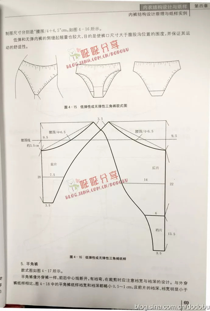 款式最全的内裤图纸来袭