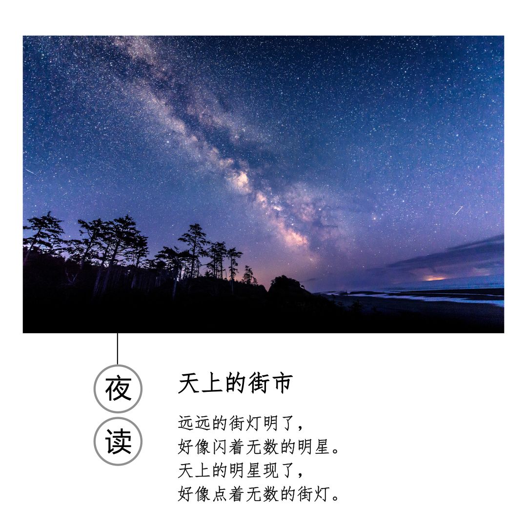 詩歌之夜天上的街市