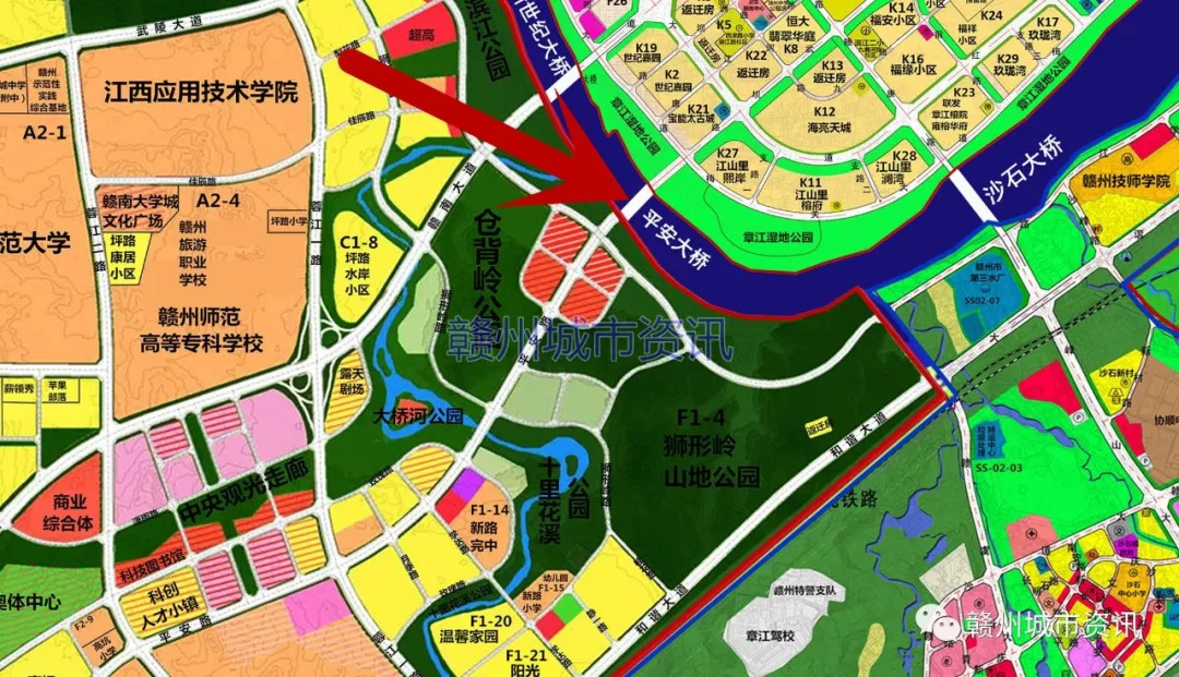 赣州蓉江七路规划线路图片