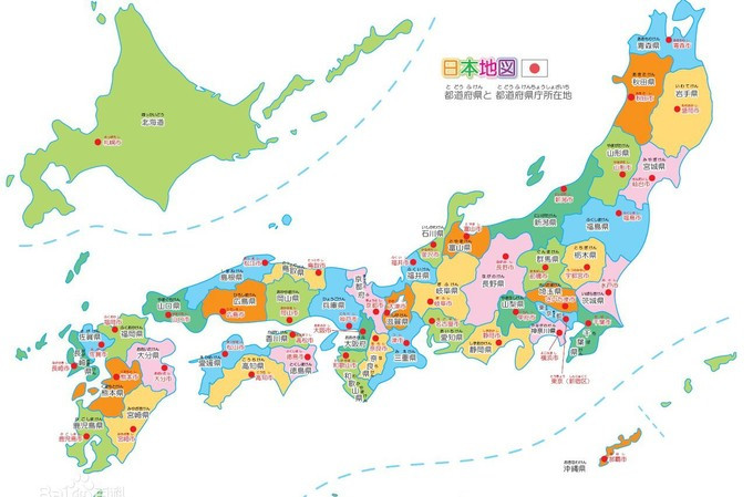 日本的城市分布图片