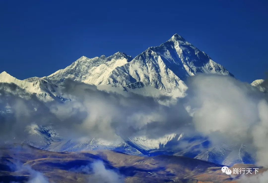 七八千米雪山扎堆接受檢閱,一眼攬盡地球五座頂尖雪山_珠穆朗瑪峰