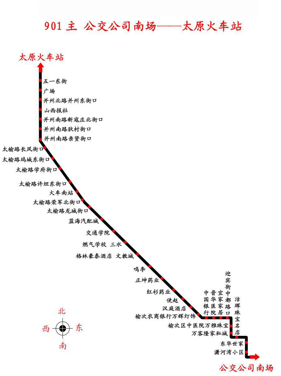 太原市公交车线路图图片