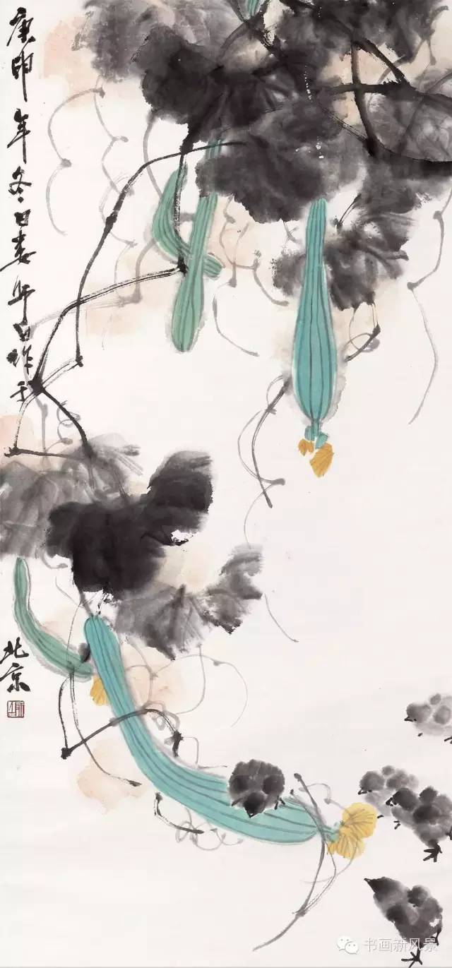 娄师白画丝瓜别有情趣