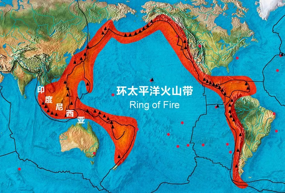 很不幸,它确实是环太平洋火山带 (ring of fire) 火力最猛的部分!