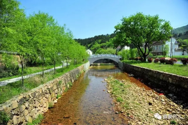 馬槽河寨窪五龍瀑布冷泉廬江柯坦鎮虎洞村貳虎洞村,以其標誌性地物而