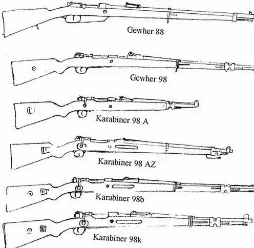 gew98步枪与kar98k图片