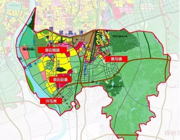 長沙市南部新城空間發展戰略規劃研究範圍為湘府路以南,長沙行政區