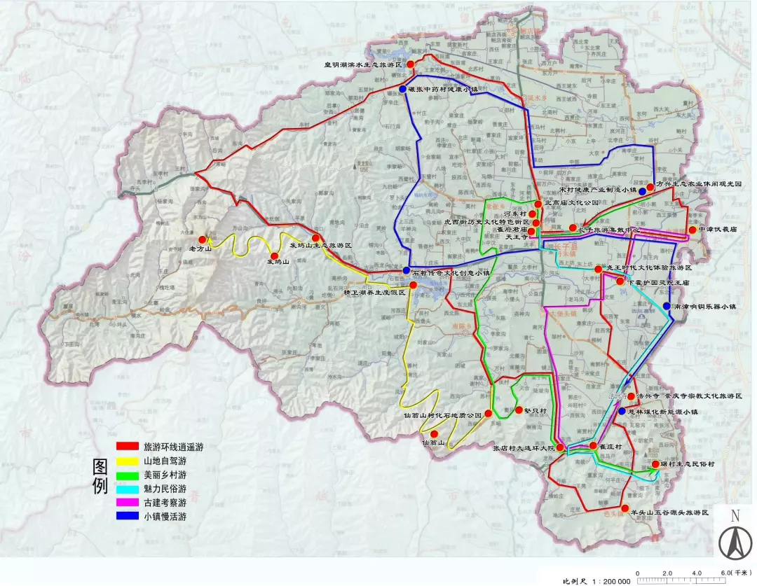 长子县乡镇划分地图图片