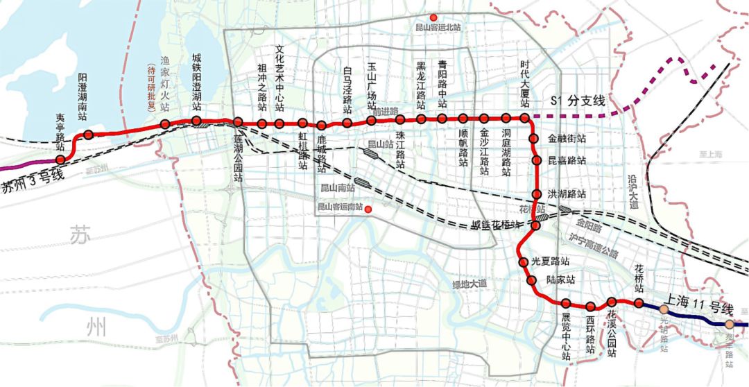 好消息!苏州昆山上海的s1线年内开工,未来竟然是这样的
