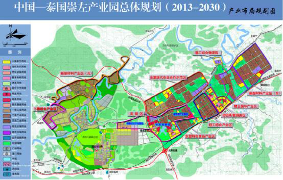 崇左中泰产业园规划图图片