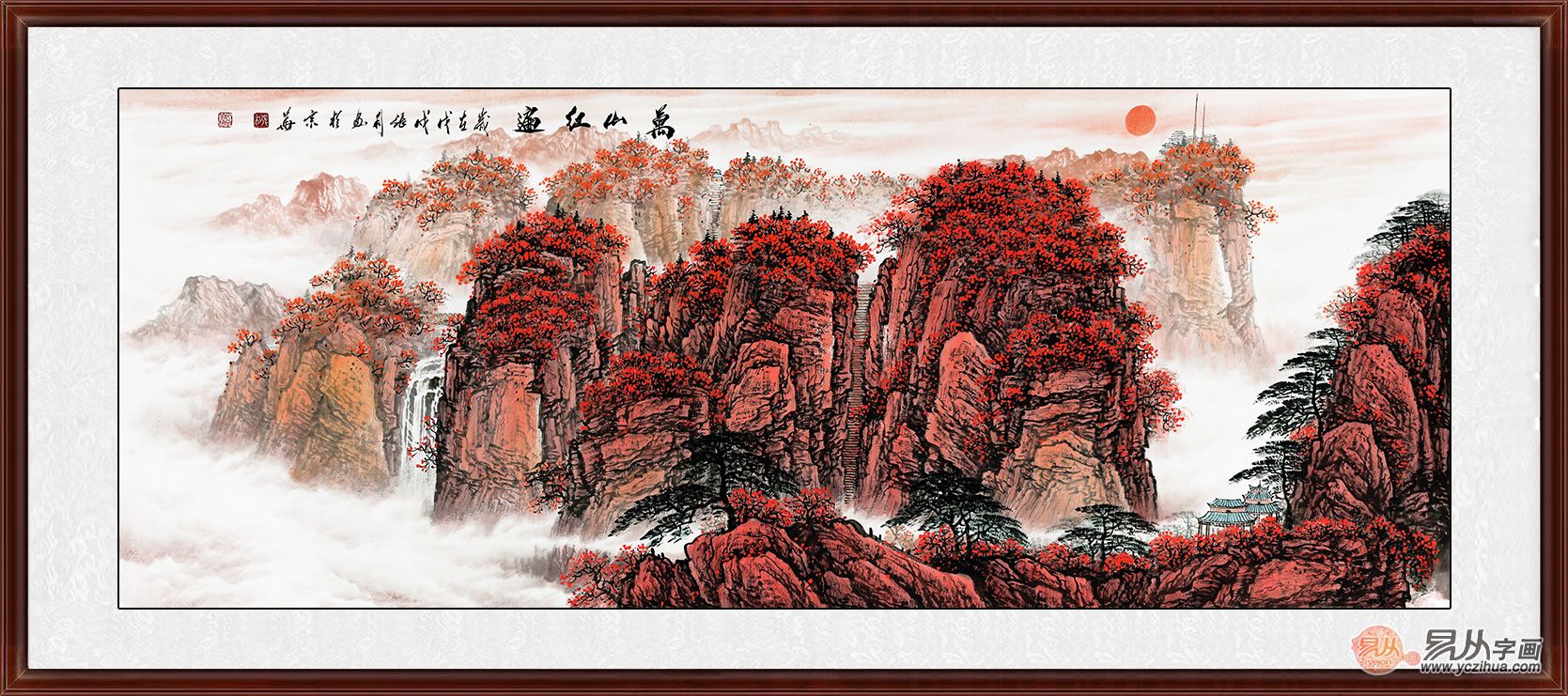 俗语称"山管人丁,水管才禄.山水画两者具备