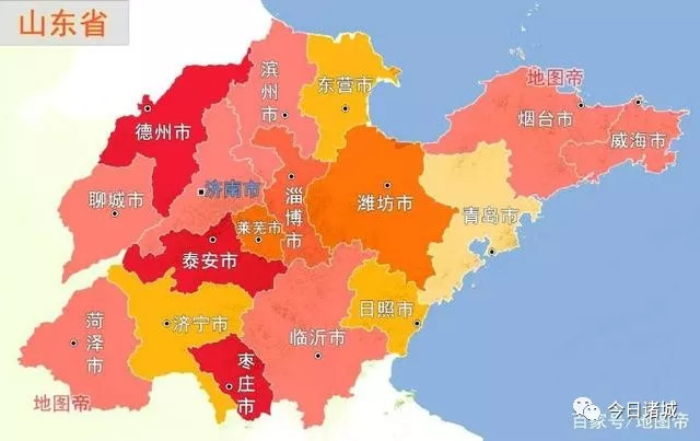 山东地图诸城位置图片