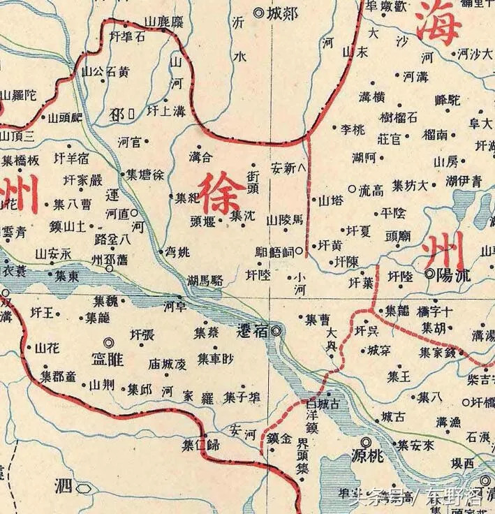 1905年徐州府地图,砀山萧县还在你能找到吗?