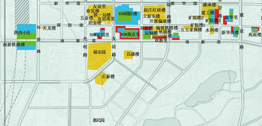 最新:2018年唐山市中心区老旧小区改造区划示意图出炉