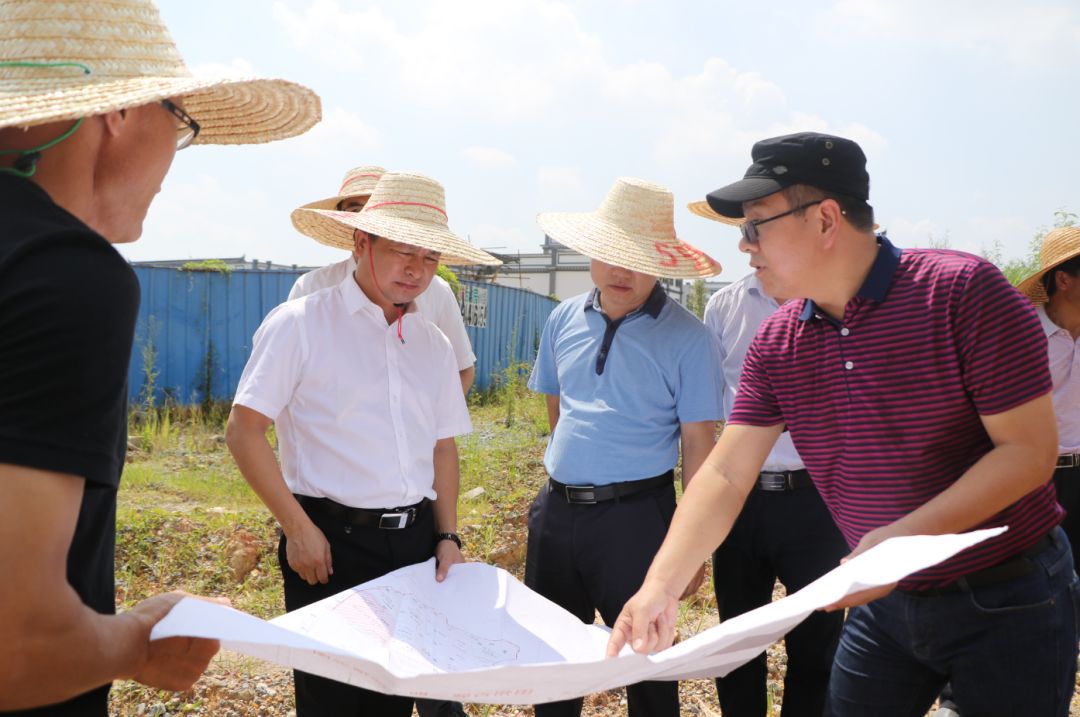 田阳县县长黄国哲等领导深入田州古城建设工地调研并就加快推进后期