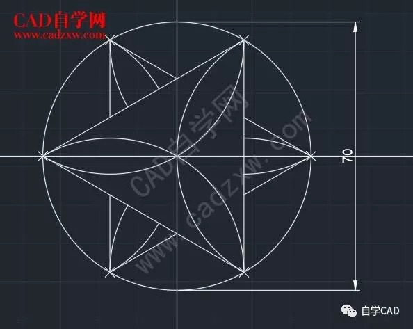 cad二維練習題15詳細繪圖步驟