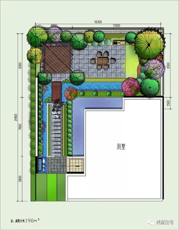 江南庭院设计平面图图片