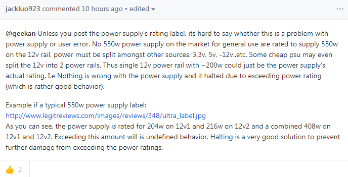 拼多多买的550W电源虚标功率 常逛GitHub的码农也栽了