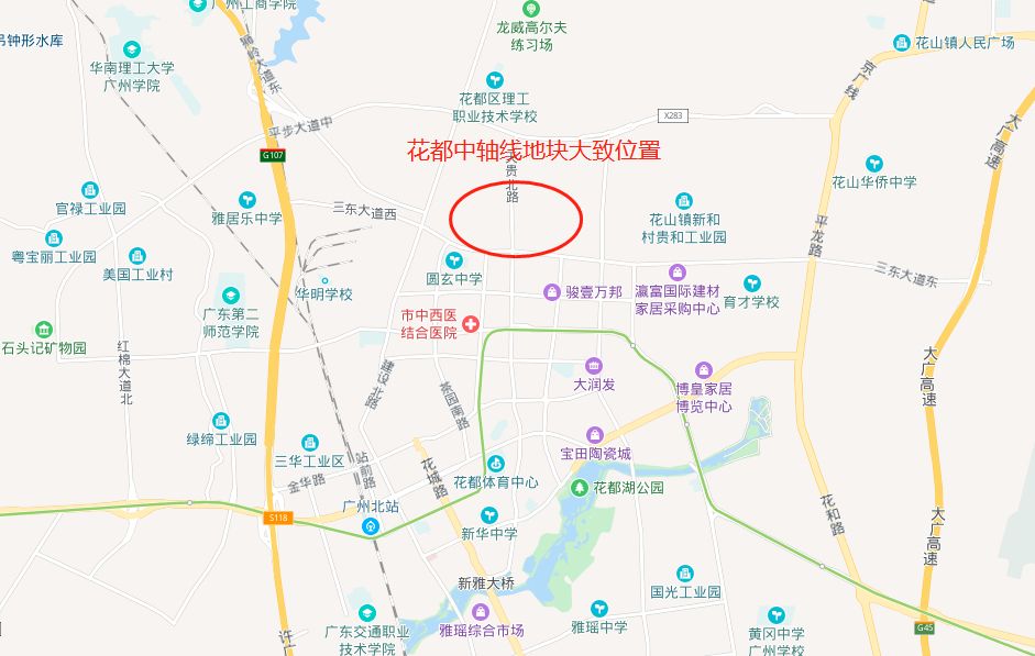 花都区花城街地图图片