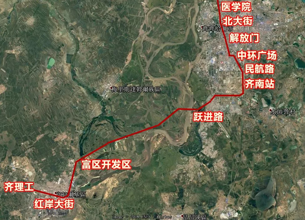 齐齐哈尔地铁规划图片