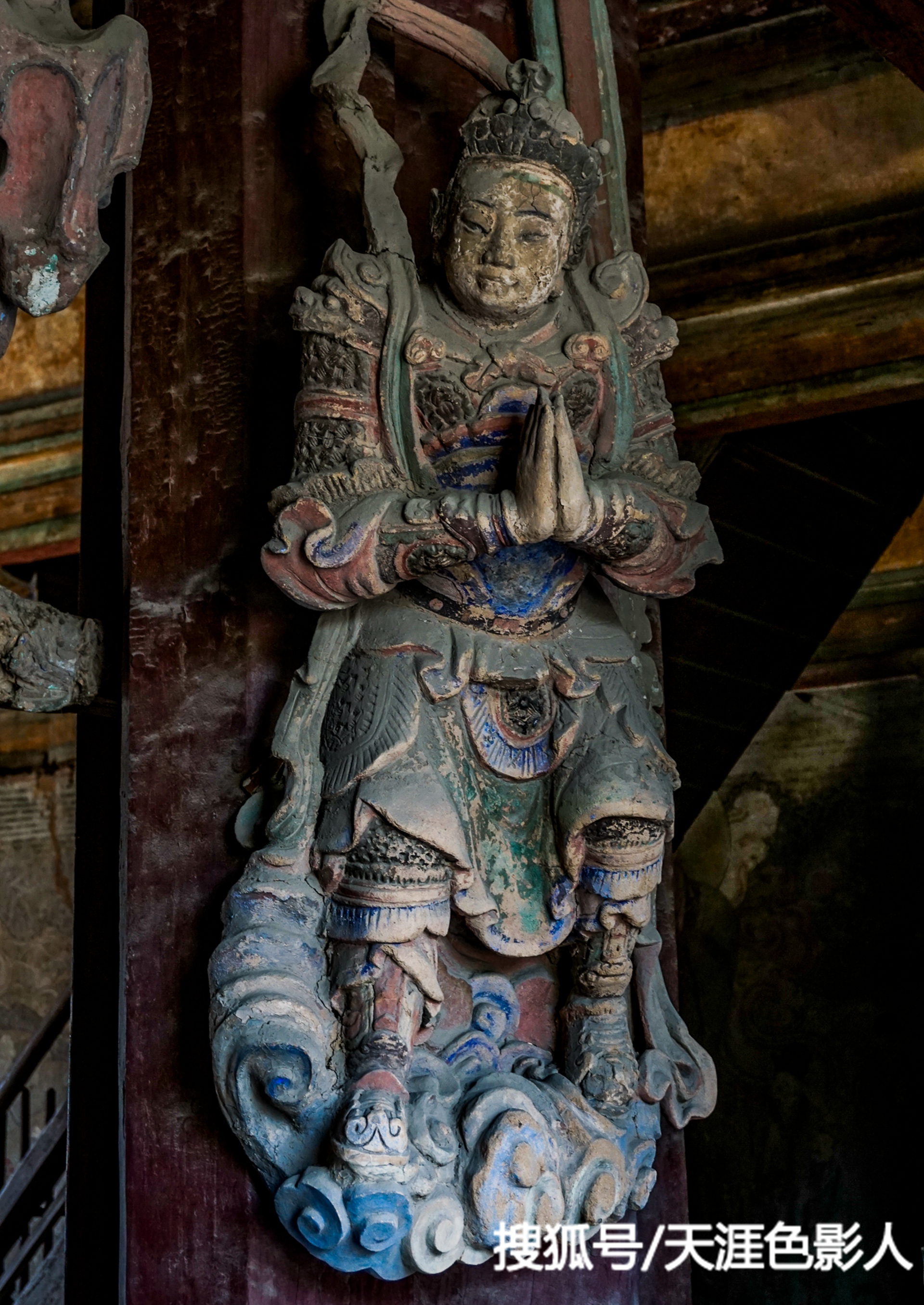 欣赏天津独乐寺精美的辽代佛像艺术看我国最大的十一面泥塑观音