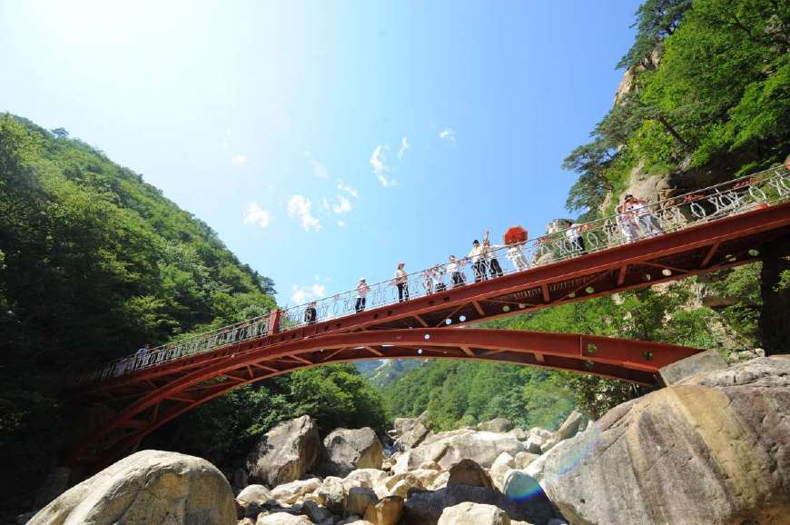 朝鲜金刚川大桥图片