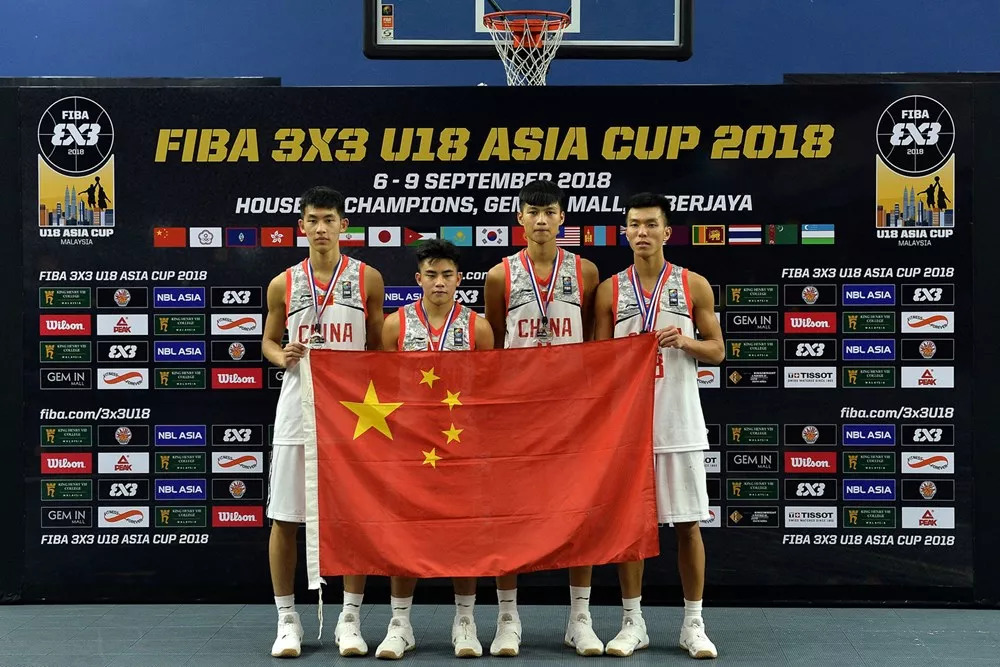 fiba3x3u18亚洲杯来自广东大朗的三人篮球u18国家男队喜获亚军