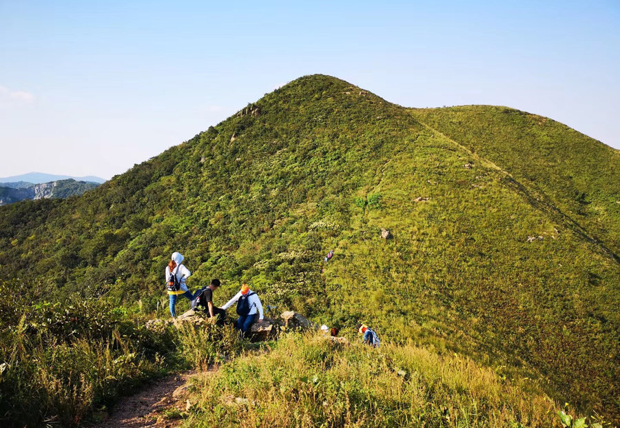 沐浴秋日暖陽,湯山九連尖穿越,登金陵小武功山,賞江南高山草甸_南京