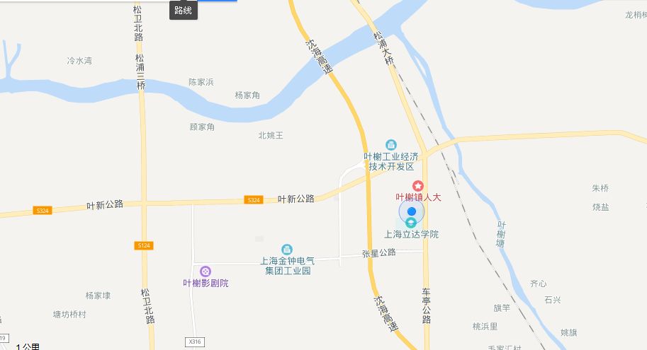 上海立达学院地图图片