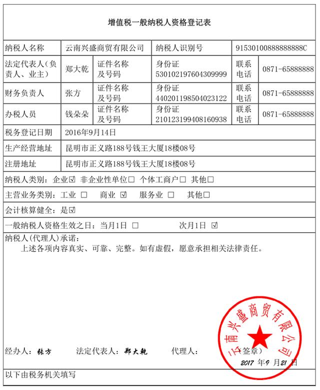 表1-3 增值稅一般納稅人資格登記表返回搜狐,查看更多