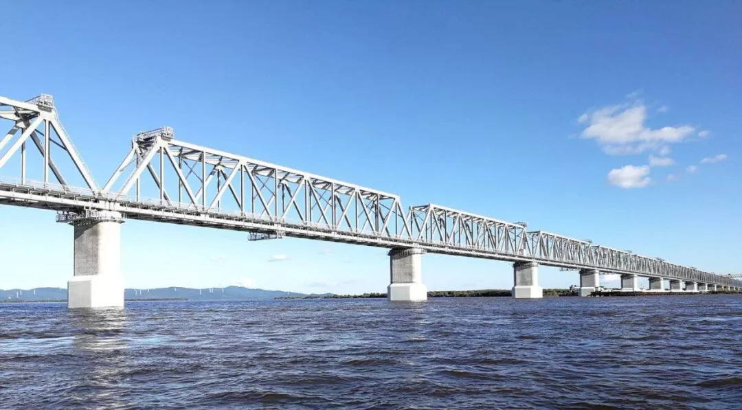 同江中俄跨江铁路大桥图片