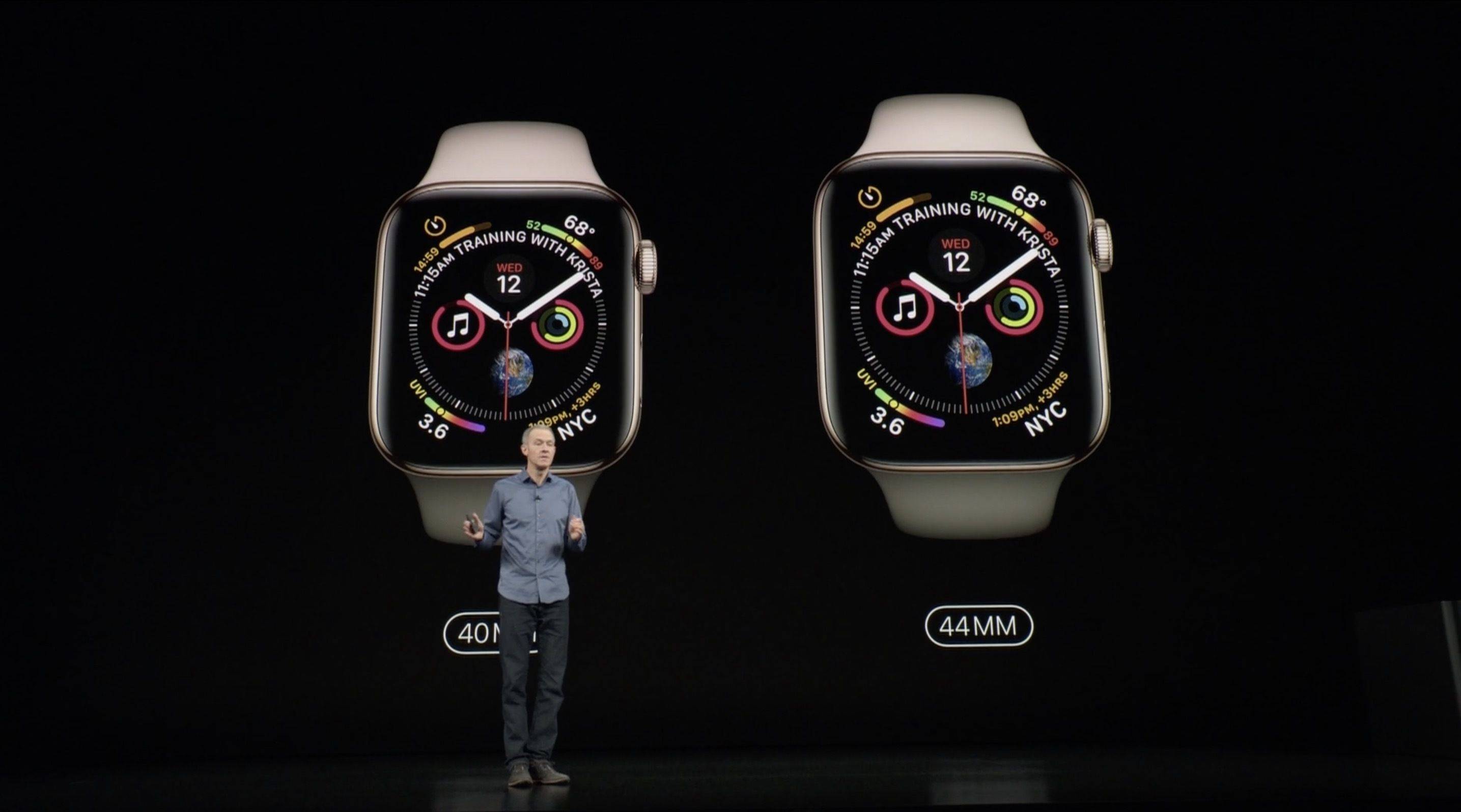 好消息是,今天凌晨发布的 apple watch series 4 的外观发生了一些