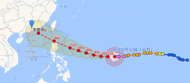 台风山竹路径图片