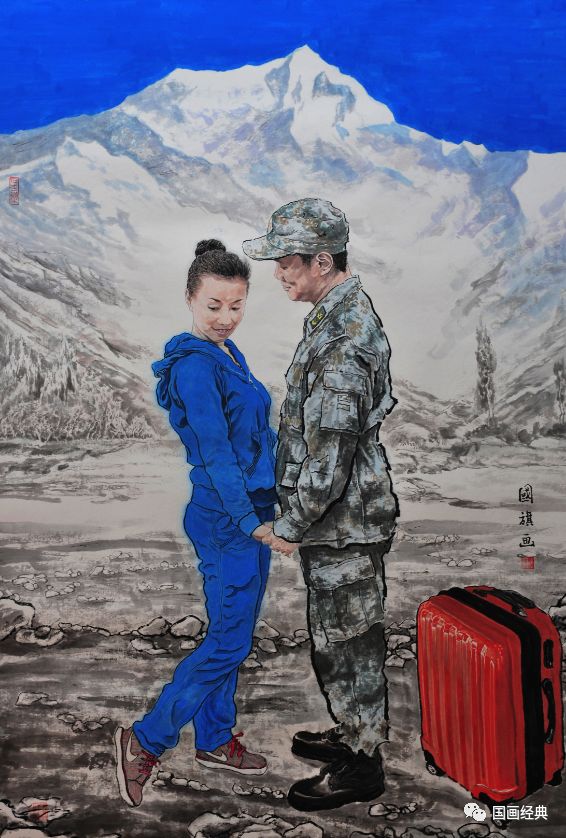 中国著名军旅画家图片