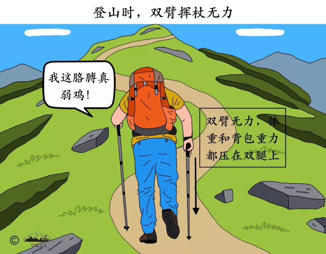 人生爬山漫画图片