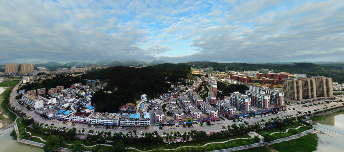 福塘太极村全景图图片