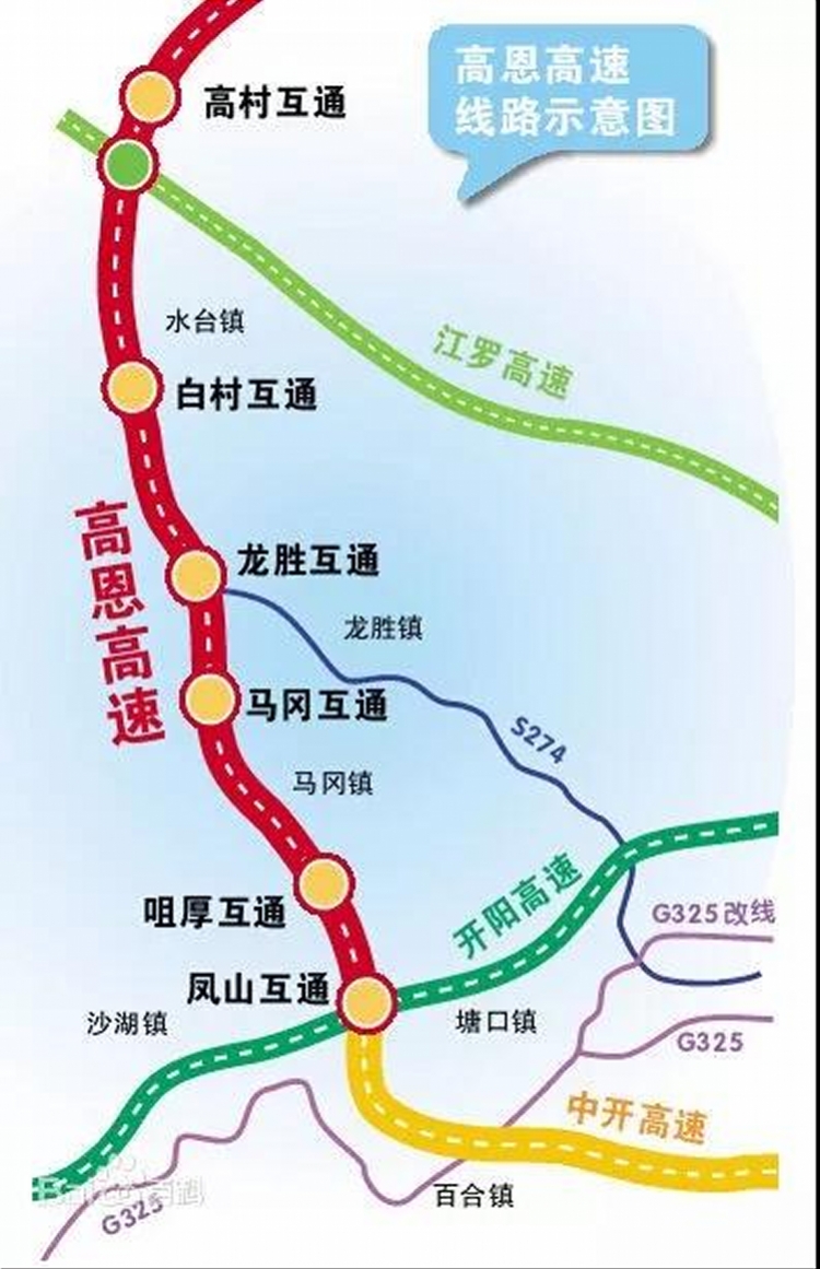 高恩高速计划明年上半年通车,贯通恩平开平鹤山