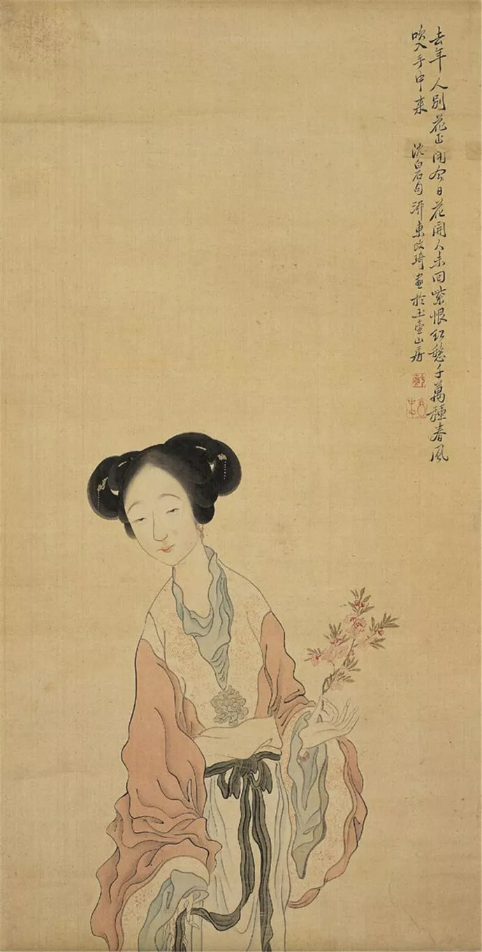 改琦(1773-1828年,字伯韫,号香白,又号七芗,玉壶山人,玉壶外史,玉壶